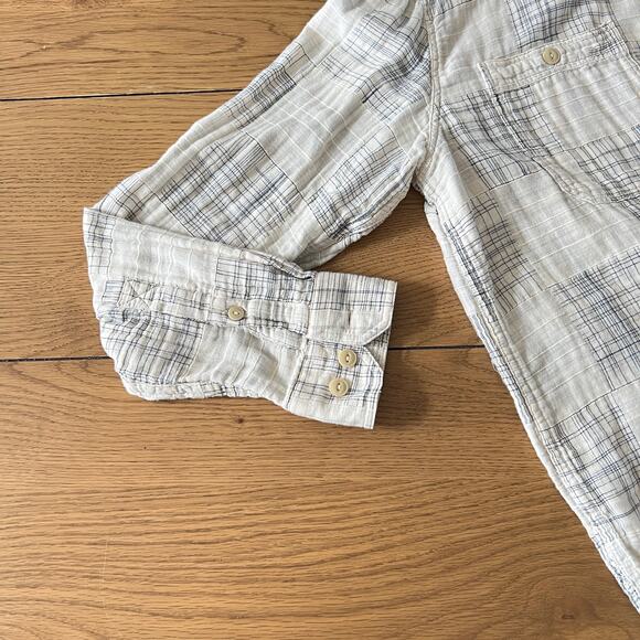 Banana Republic Factory Men's‎ Slim Santorini Blues Shirt Size Medium Beach - Picture 6 of 9